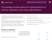 Tablet Screenshot of collectionsjs.com